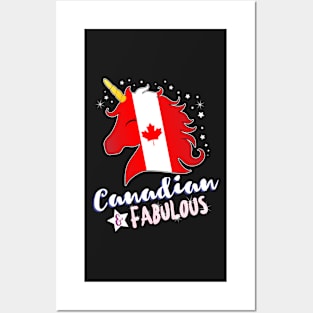 Canadian & Fabulous Unicorn Posters and Art